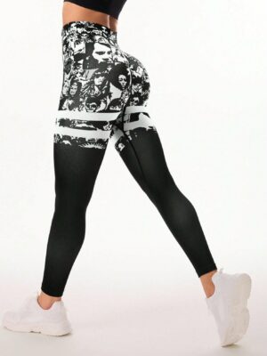 Seamless Jacquard Sports Leggings