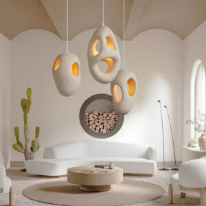 Led Pendant Lamp Light For Dinning Room Chandelier Modern Luxury Large Wabi Sabi Pendant Lights