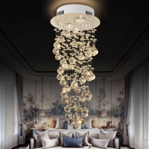 European-style hotel lobby engineering chief chandelier not stairs living room crystal lamp club KTV ceiling crystal chandelier