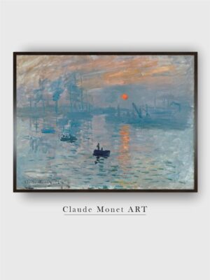 “Blue  Orange Coloured Sunrise Printed Canvas Painting Wall Art”