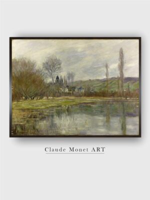 “Green Grey Landscape Painting Wall Art”