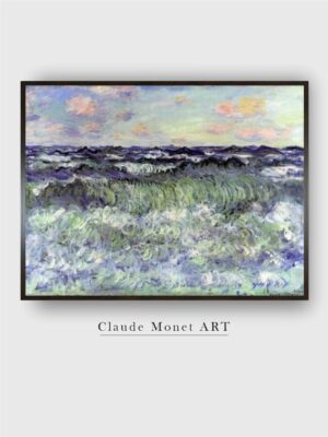 “Blue  Black Marine Painting Framed Wall Art”