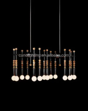2023 modern simple metal glass pendant lamp led chandelier ceiling lights for living room hotel restaurant indoor decoration