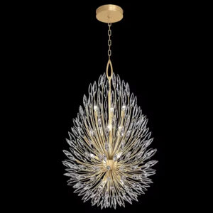 Luxury style teardrop crystal round indoor luxury ceiling chandelier silver gold modern crystal chandelier