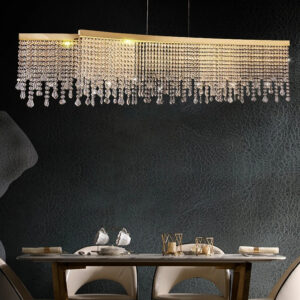 Modern luxury k9 crystal pendant lamp creative decoration hanging light villa living room hotel lobby simple chandelier