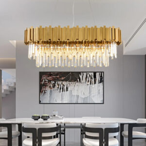 Simig lighting Gold Luxury crystal chandelier set for Hotel