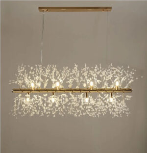 Modern Firework Crystal Chandeliers Dandelion Led Ceiling Lights Fixture for Living Room
