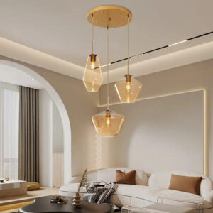 Modern Nordic Chandeliers Hotel Dining Living Room Decorative Glass Lamp Chandeliers Pendant Light